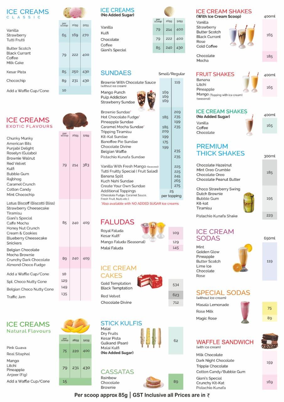 Gianis Ice Cream - Manjalpur