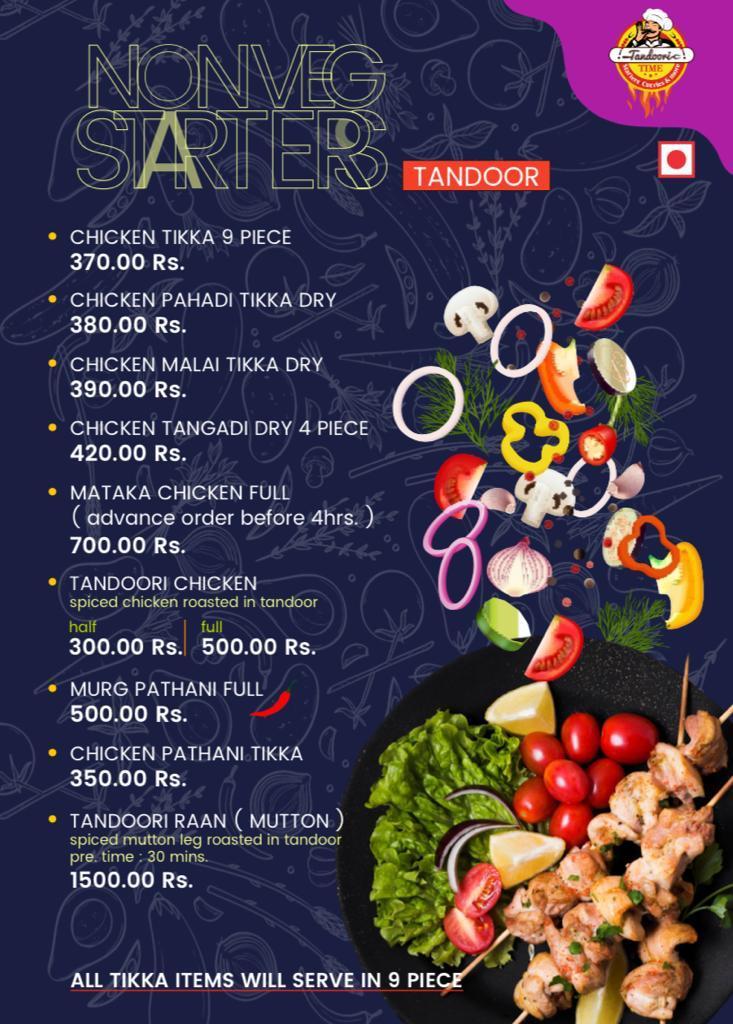 Tandoori Time - Starters Curries & more