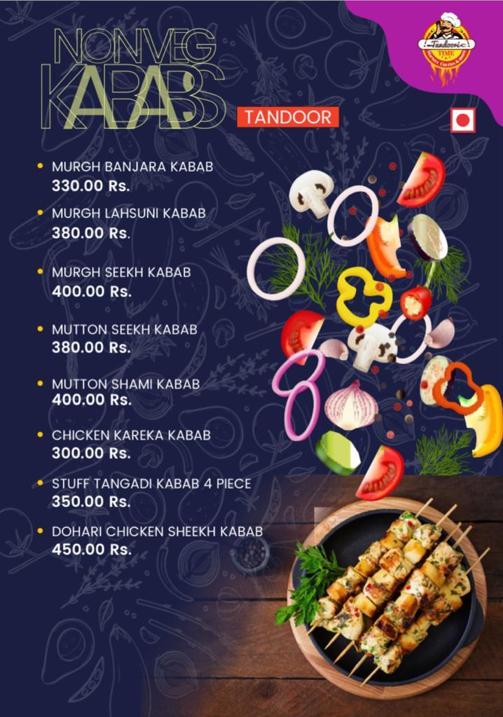 Tandoori Time - Starters Curries & more