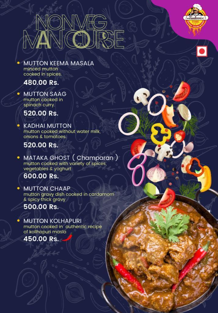 Tandoori Time - Starters Curries & more